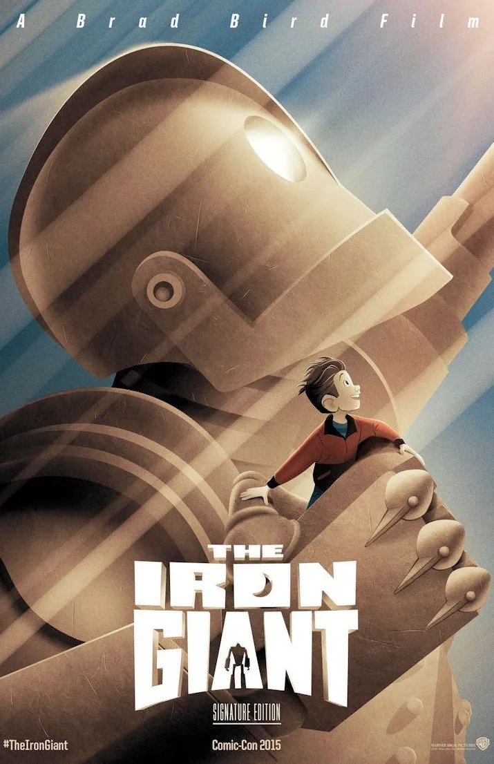 The Iron Giant movie poster from Comic-Con 2015